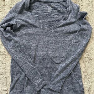 American Eagle Outfitters Navy V-Neck